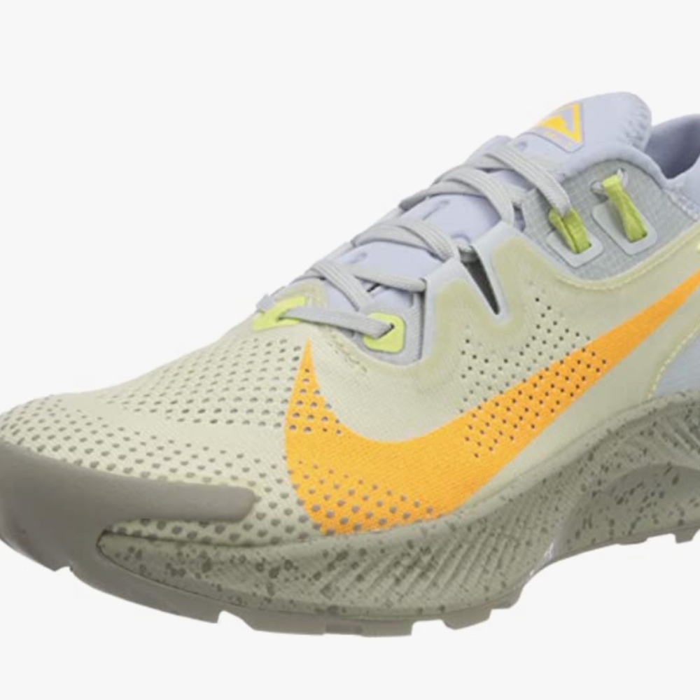 Nike Pegasus Trail 2 Running Shoes (Platinum Orange Fossil Limelight Ghost)